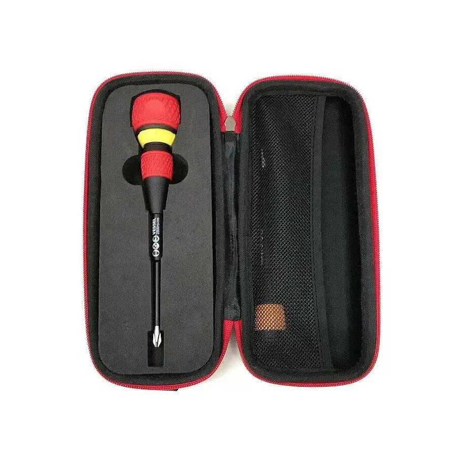 VESSEL Franchise Screwdriver Series NO. 220，Ball Grip +2x150 (Jis) 150mm Long +2 Screwdriver Come with a tool organizer