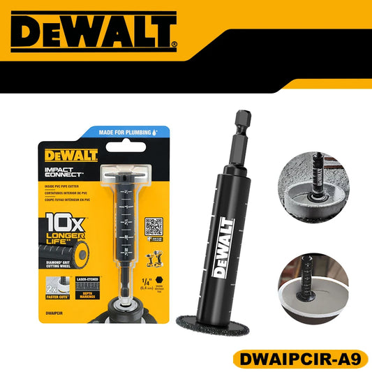 DEWALT DWAIPCIR  Impact Connect Inside PVC Pipe Cutter 34MM With Scale Inside Auxiliary Cutting Tool Attachments