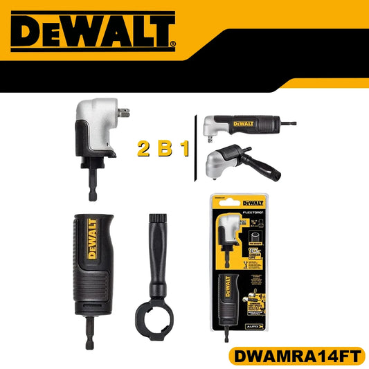 DEWALT DWAMRA14FT DWAMRA38FT FLEXTORQ® 1/4" 3/8" Square Drive Modular Right Angle Attachment Power Tool Accessories For Driver