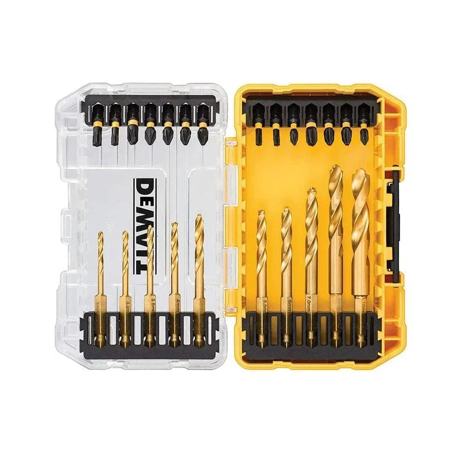 DEWALT FLEXTORQ 24-Piece Set Power Screwdriver Bits Impact Resistant Titanium Plated Twist Drill Power Tool Accessories DT70748T