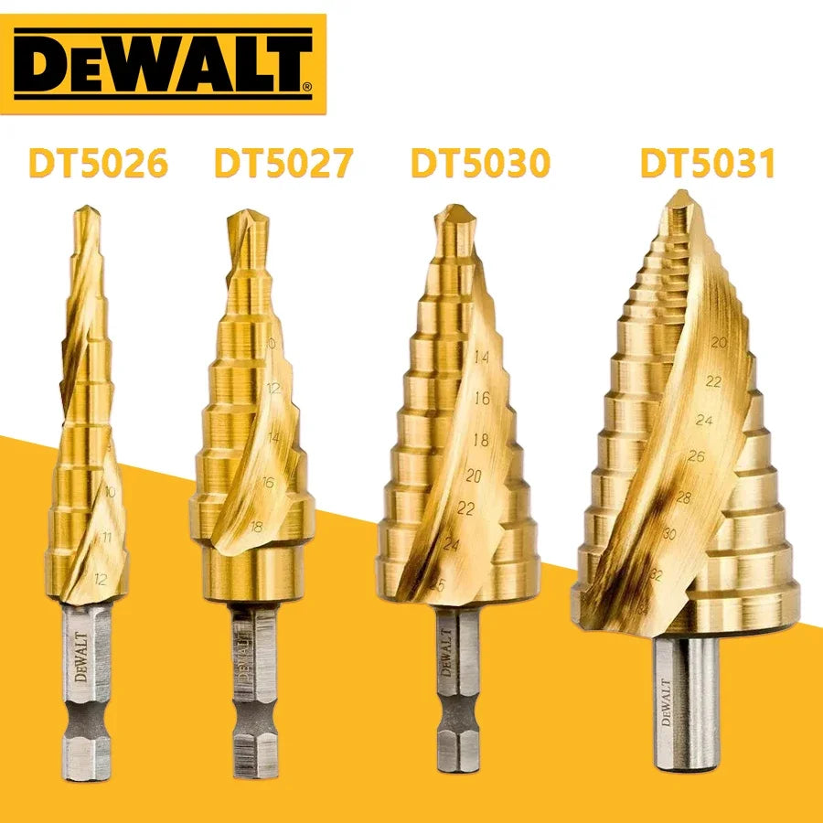 DEWALT DT5026 DT5027 DT5030 DT5031 Impact Step Bit Pagoda Type Hexagonal Handle High-speed Drill Tool Accessories