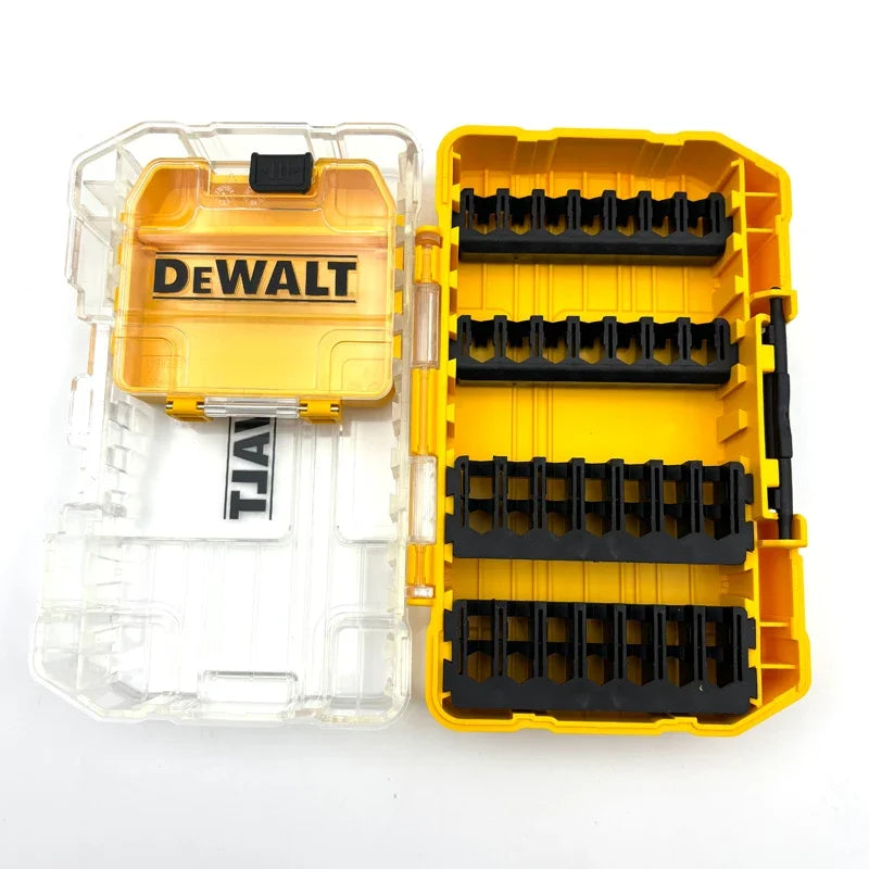 DEWALT Original DT70801 Tough Case Storage Case Transparent Lid Removable Tray Stacking Storage Screws Bits Accessory Holder