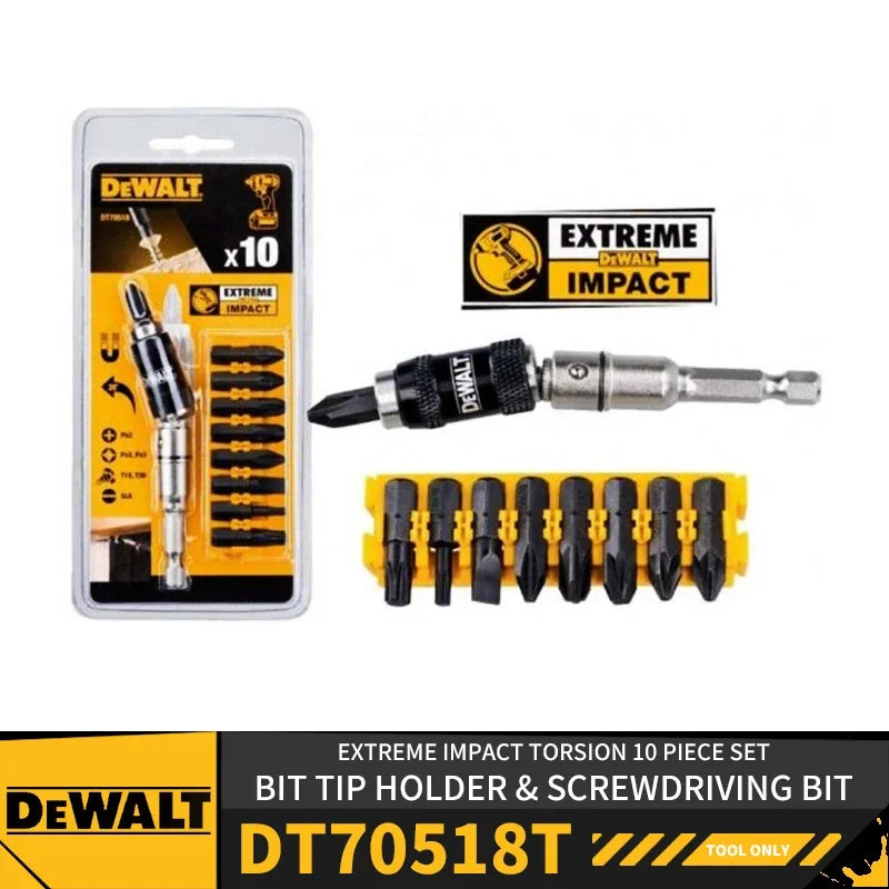 DEWALT DT7505 DT70518 Extreme Impact Torsion Pivoting Bit Tip Insert Holder Electric Screwdriving Bits Set Power Tool Accessory