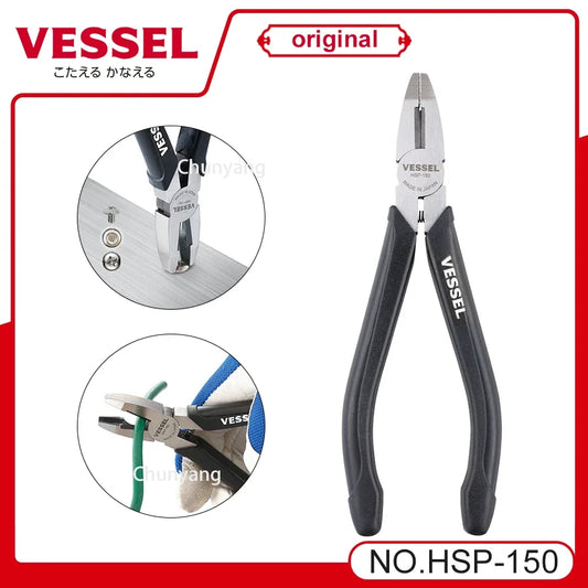 VESSEL Franchise PliersTool NO.HSP-150,multifunctional wire cutting pliers for electrician's tools,can be used for damagedscrews