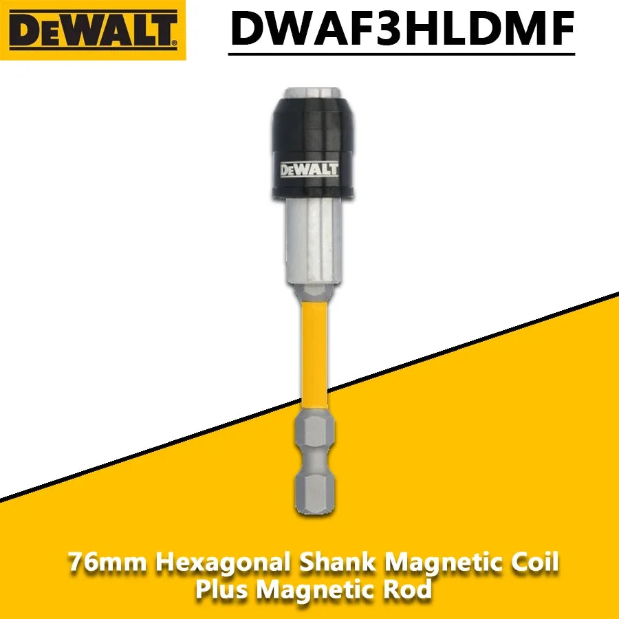 DEWALT DWAF3HLDMF 1/4 76mm Hexagonal Shank Magnetic Coil Plus Magnetic Rod Magnetic Bit Holder Power Tool Accessories