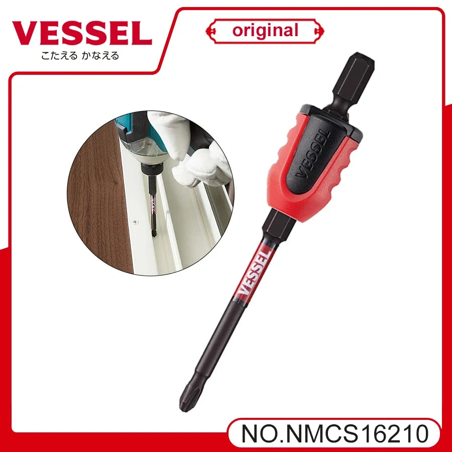 VESSEL Franchise batch head series NO.cc Recessed Phillips Screwdriver Bit With Magnetizer Demagnetizer for 6.35mmConstruction