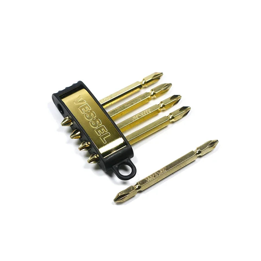 VESSEL Franchise bit series NO.A142082LGO ，Screwdriver Bit Set for Phillips Screws 82mm PH2 Magnetic Drill Bit Remove Hand Tools