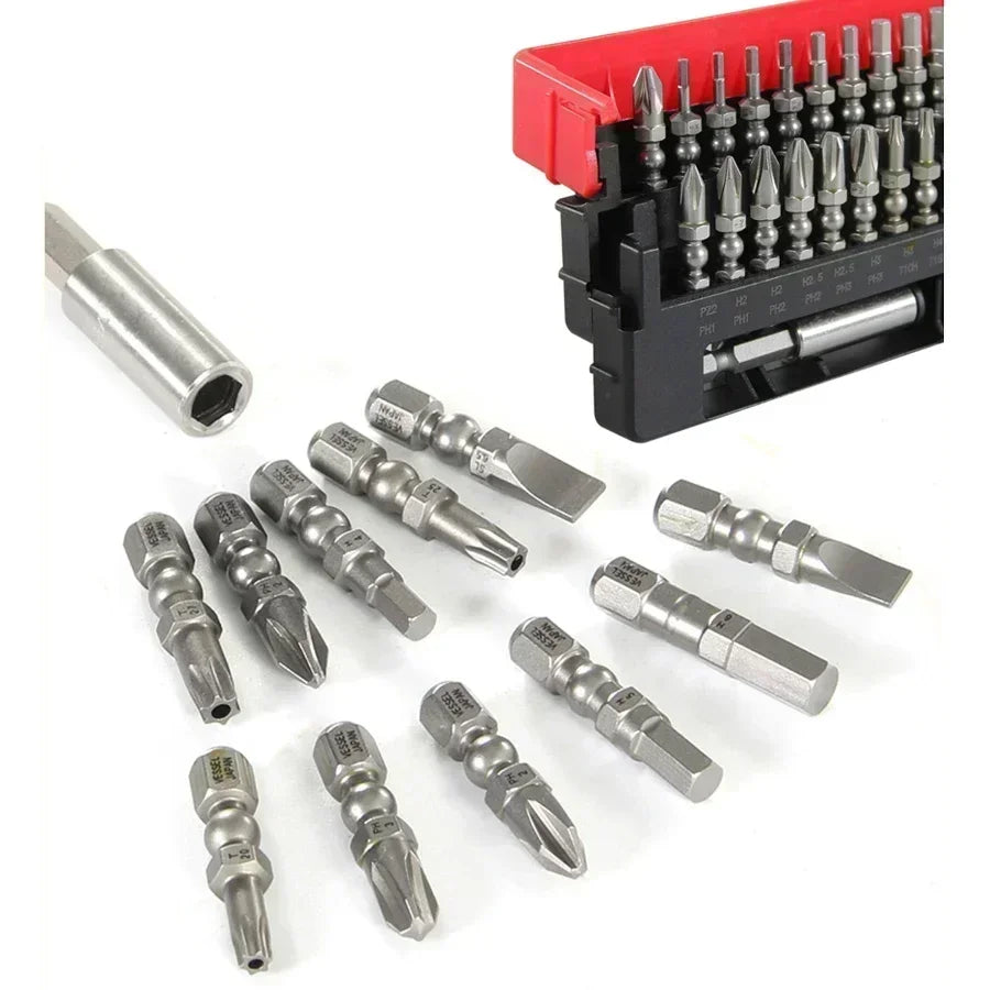 VESSEL Franchise Screwdriver Series NO.IB31， Impact Ball Torsion Bit with Magnetic Extension Bit in Slide Case Hand Tools screw