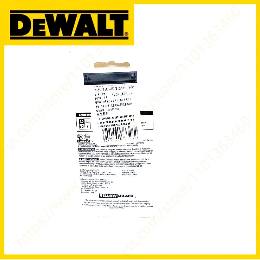 DEWALT DW2043 1/4in Hex Adjustable Screw Depth Setter Screwdepth Setter Power Tool Accessories