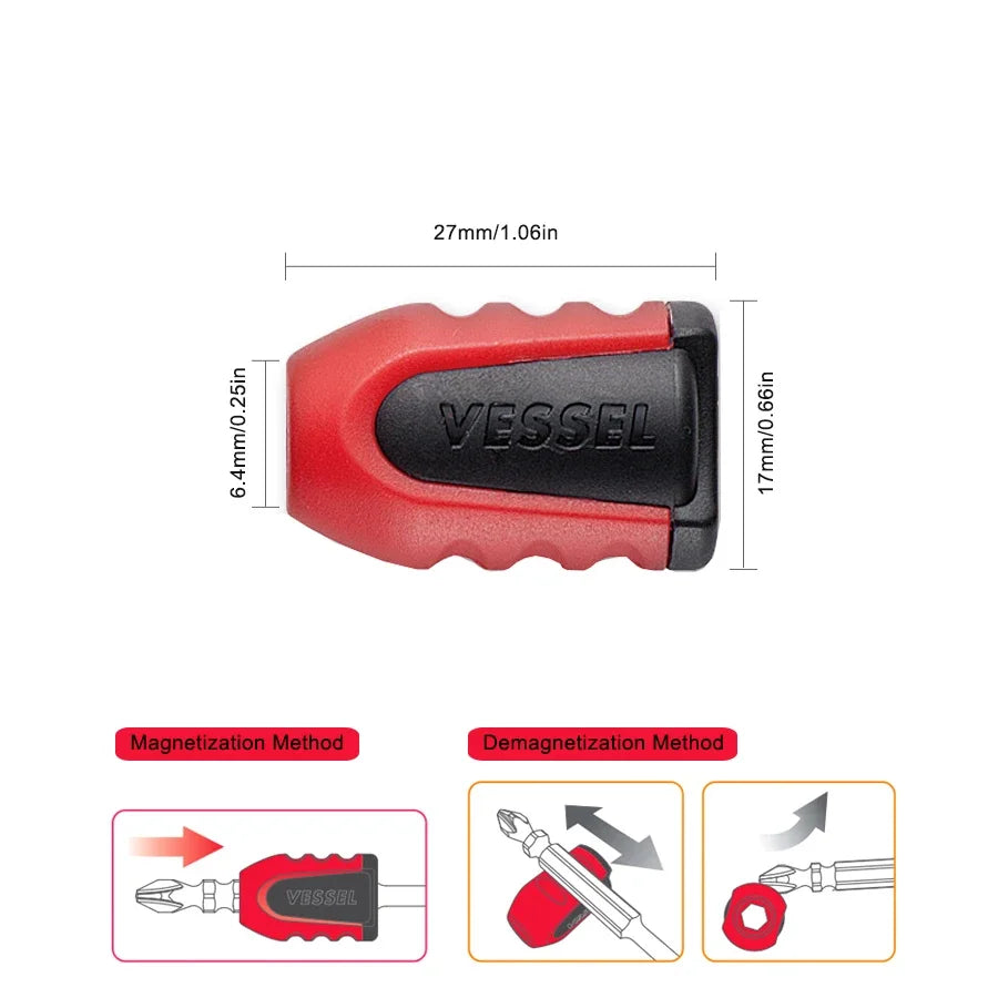 VESSEL Franchise Screwdriver Series NO. 9912D，13 in 1 Precision Screwdriver  Screws with Tool Pouch and Magnetic Screw Holder