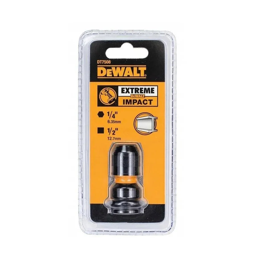 DEWALT  DT7508-A9 Impact Wrench Adapter 1/4" Hex to 1/2" Square  Power Tool Accessories Drive Converter