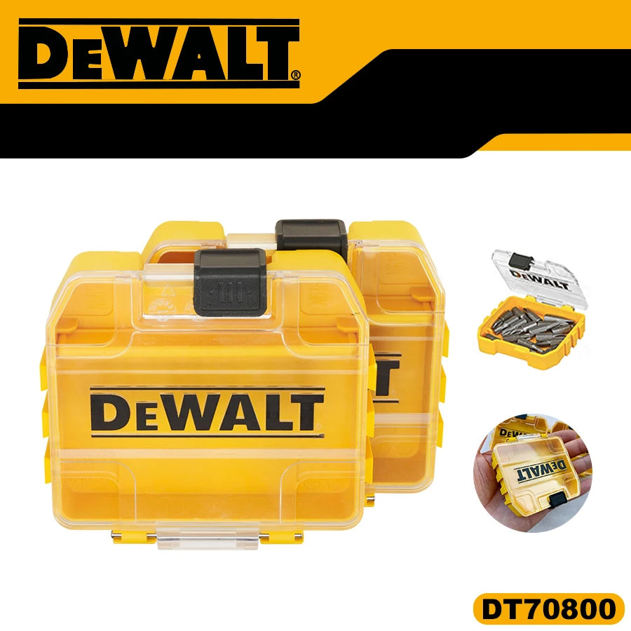 DEWALT DT70800 TSTAK Small Tool Box Mini Storage Box Transparent Plastic Multifunctional Stackable Box Original 63 * 70 * 17mm