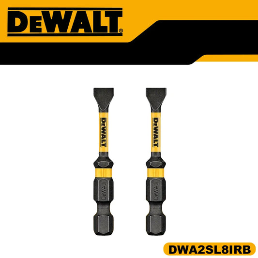 DEWALT DWA2SL8IRB 2PCS IMPACT 8-10 Slotted Power Bit 1/4 Shank S2 Steel 2 in Length Drill Bits Power Tool Accessories