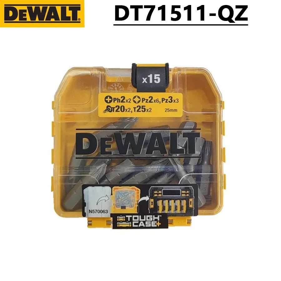 DEWALT Screwdriver Bit Set 16 Pieces Telescopic Magnet Holder Inserts Storage Electric Drill Bits Power Tool Accessories DT71511